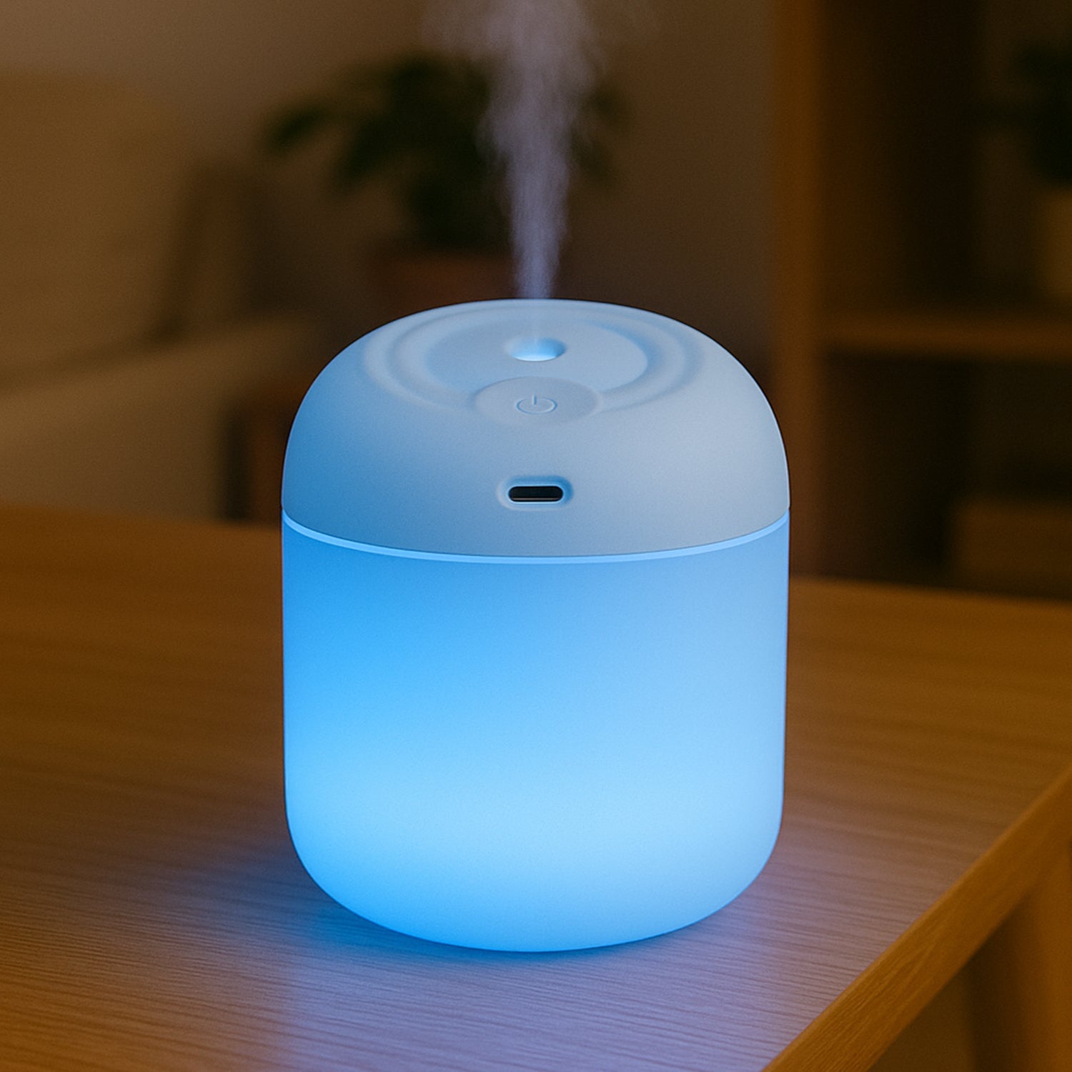 Portable Mini USB Humidifier with Light, Cool Mist & Essential Oil Diffuser (250ML) Portable Mini USB Humidifier with Light, Cool Mist & Essential Oil Diffuser (250ML)